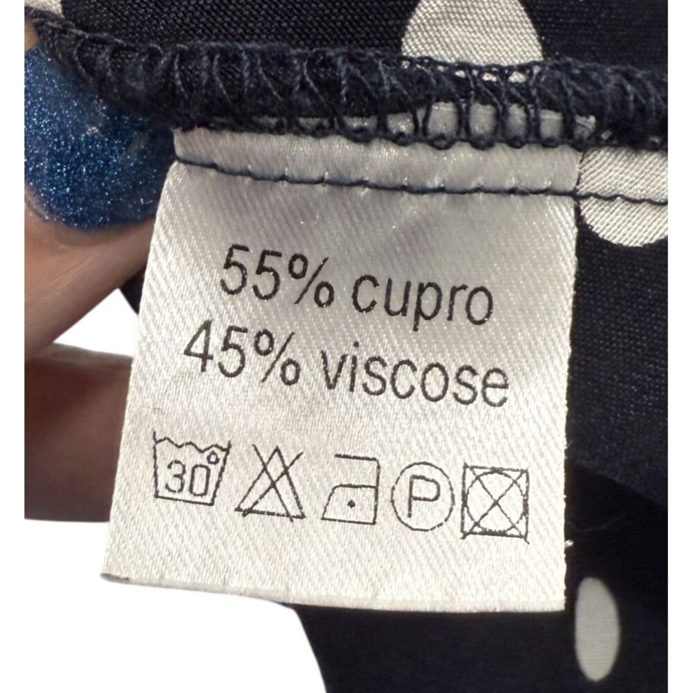 Weiz Copenhagen Womens Polka Dot A-Line Skirt Navy White S Flirty Coquette - Picture 5 of 5